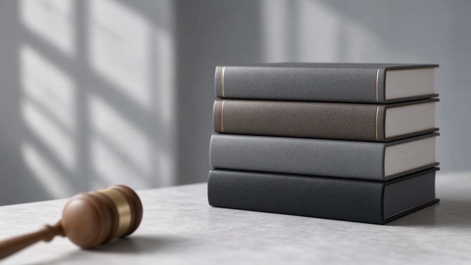 Law books and a judge’s gavel